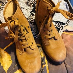 UGG Tan Lace-Up Weatherproof Boots